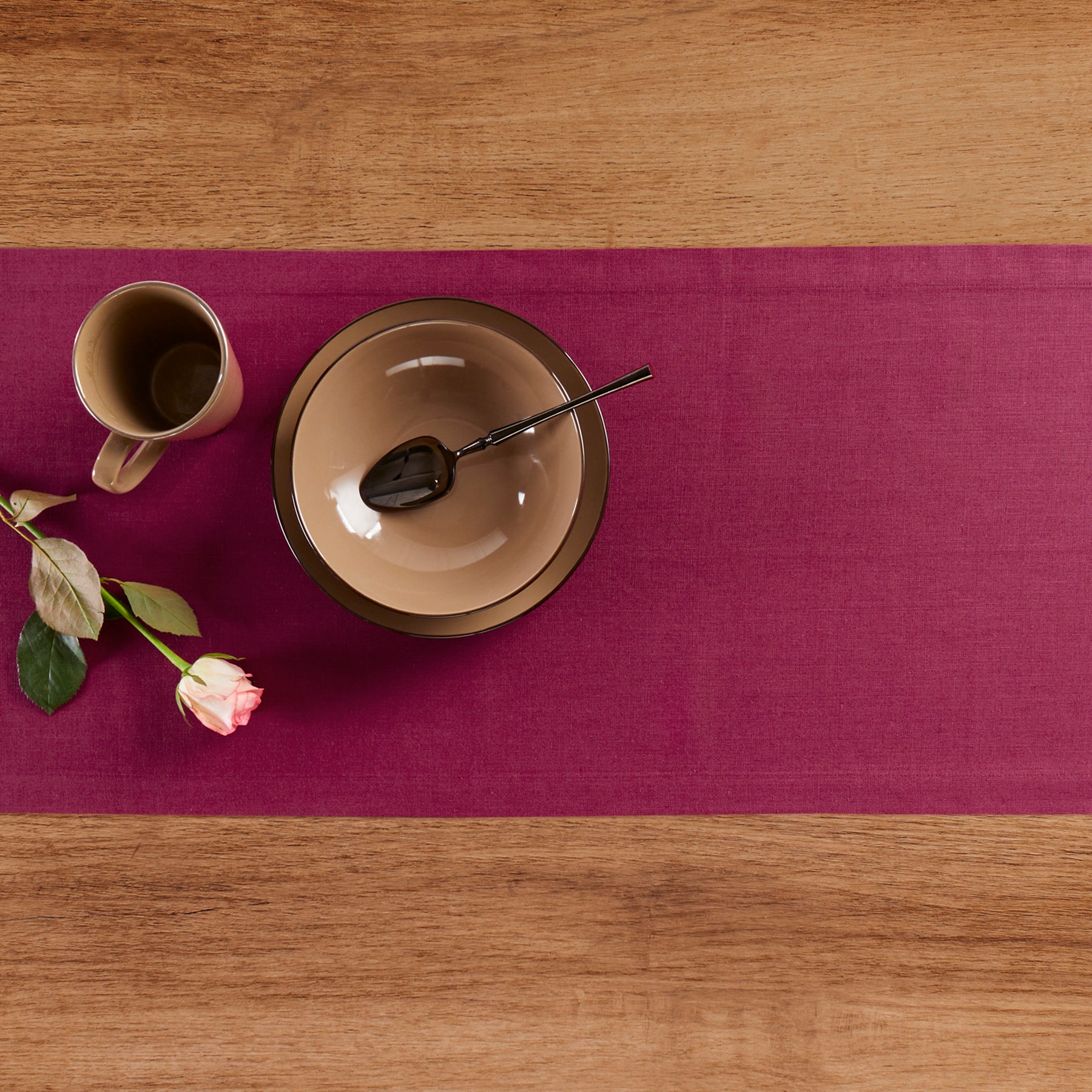 Elegant Diana Medium Weight Table Runner - Perfect for Dining Tables, Weddings, and Holiday Decor - 60-Inch Linen Table Runner for Stylish Home Decor
