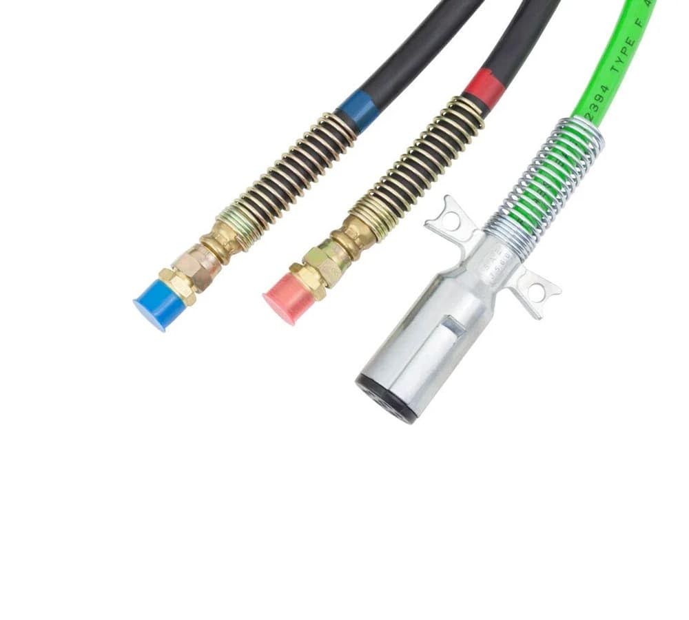 Mytee 3-in-1 Rubber Air Hose & Cable Wrap (2 Pack, 12ft) for Garage & Workshop