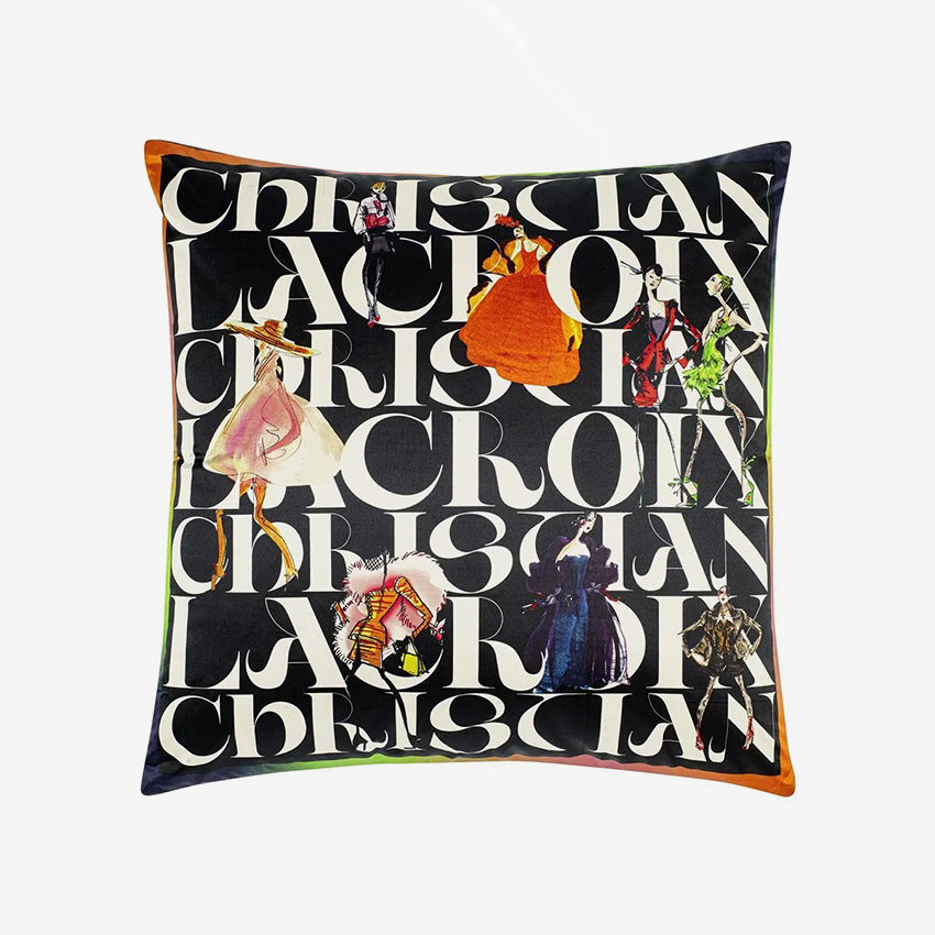 Christian Lacroix Lacroix Parade Jais Decorative Throw Pillow Cover - Luxury Bohemian Home Decor for Living Room, Bedroom & Sofa