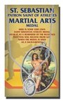 Saint Sebastian Double Sided Martial Arts Medal - Patron Saint of Athletes | Religious Jewelry for Sports Protection & Martial Arts Training