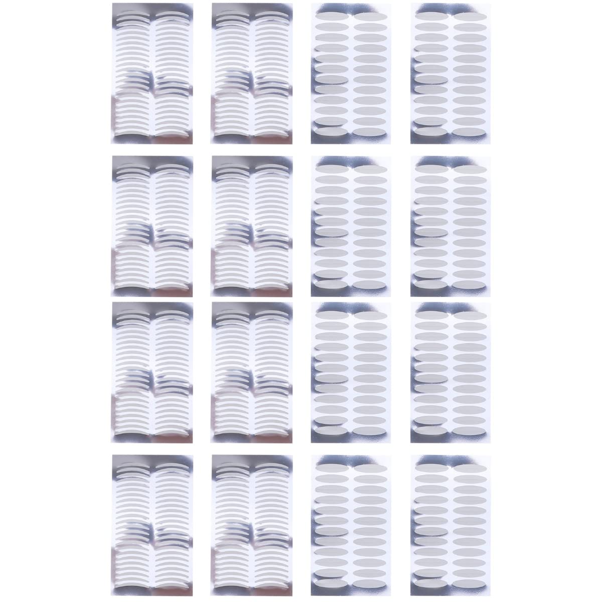 FOMIYES 4224 Pcs Clear Transparent Stickers - Double Sided Invisible Tape, Eyelid Tape & Clear Duct Tape for DIY Crafts, Gift Wrapping & Beauty Enhancement | Multipurpose Adhesive Solution for Home, Office & Makeup Use