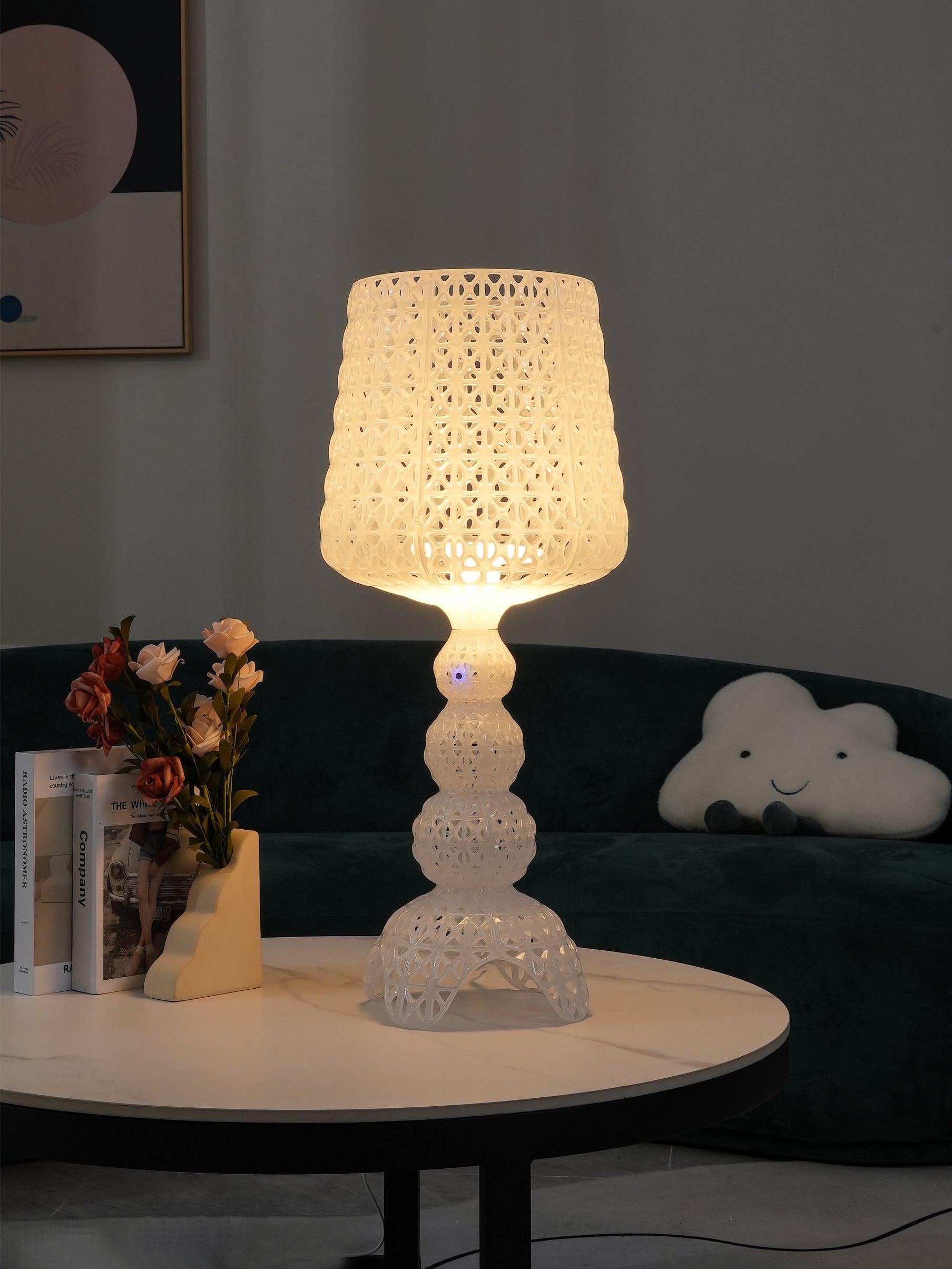 Stylish Kabuki Table Lamp - Modern LED Desk Light for Home Office, Living Room & Bedroom - Perfect for Reading, Working & Decor