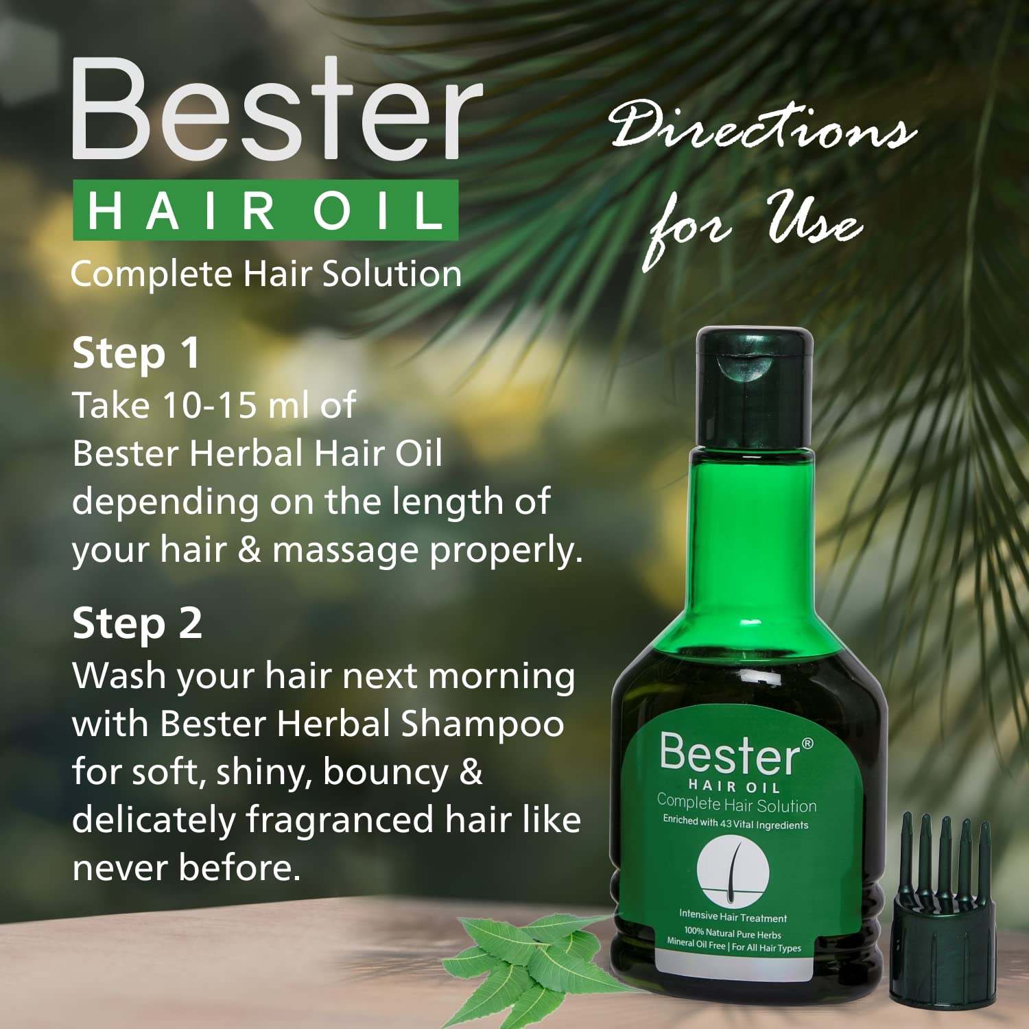 Best Hair Growth Oil for Women & Men - Natural Hair Care Treatment to Reduce Hair Fall & Dandruff - 100ml Bottle for Daily Scalp Nourishment & Stronger Hair - Perfect for Dry, Damaged Hair & Split Ends Repair