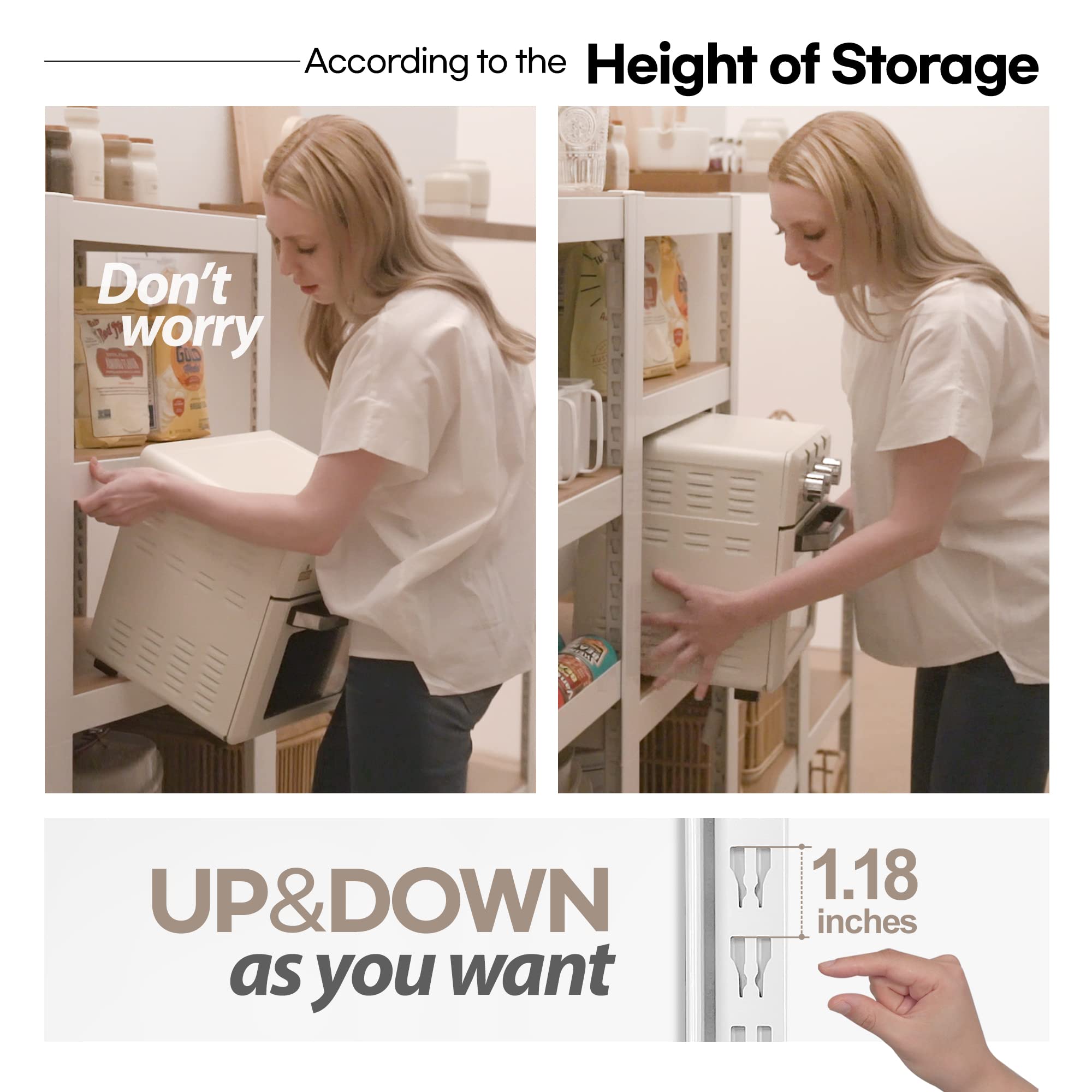5-Tier Heavy Duty Metal Shelving Unit - 24.1