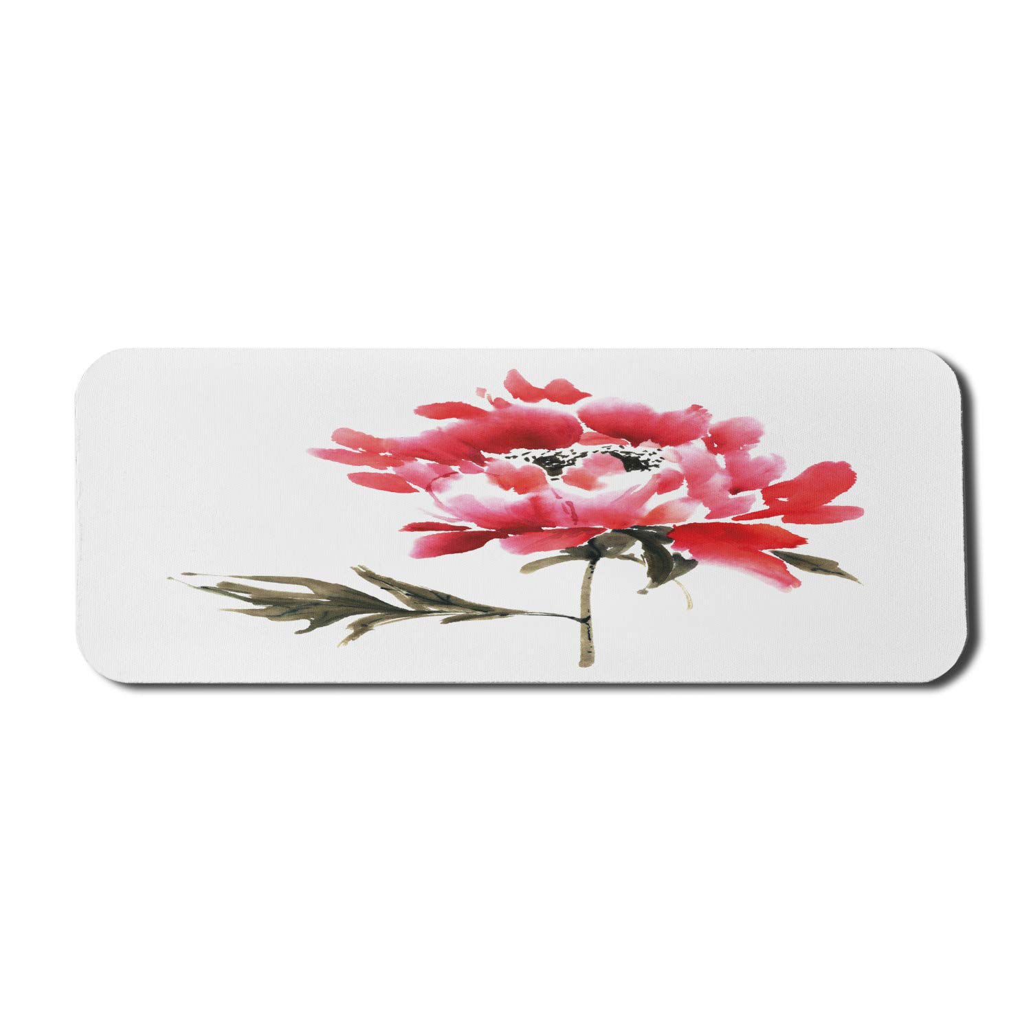 Ambesonne Japanese Ink Wash Painting Mouse Pad - Non-Slip Rubber Gaming Mousepad (31