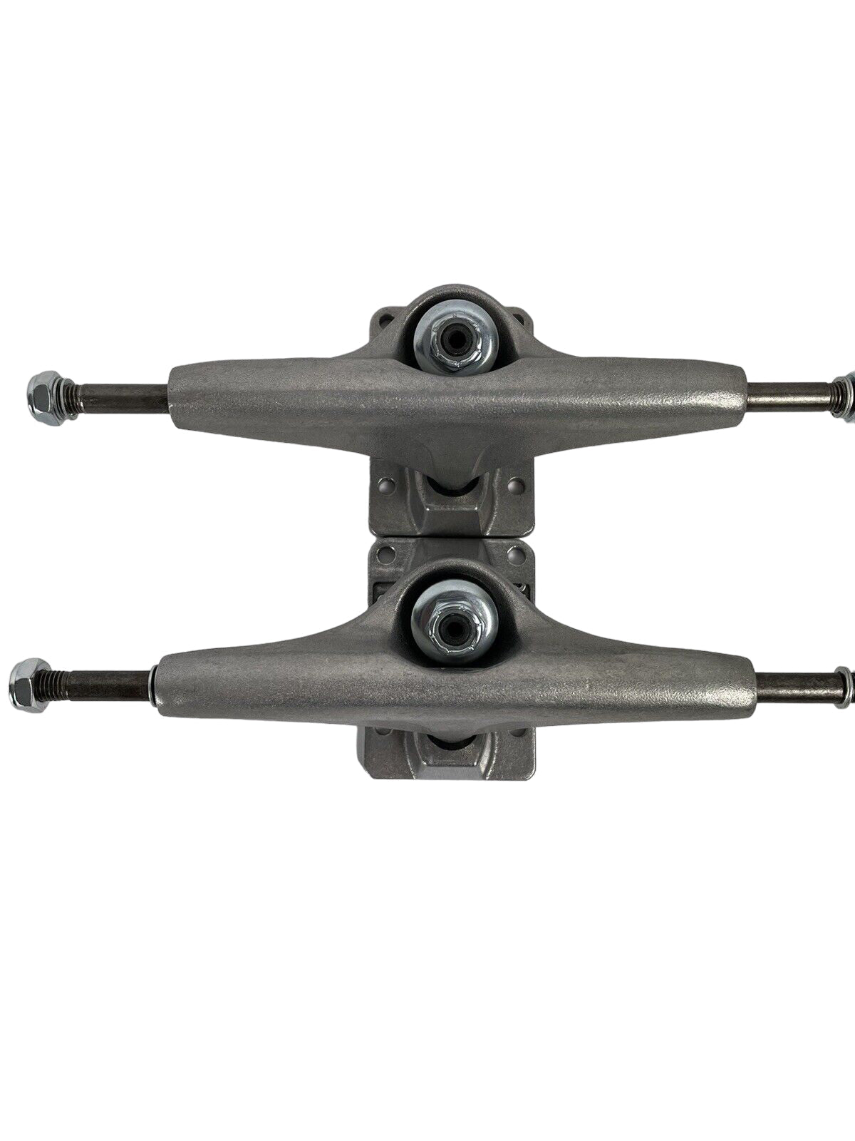 Tracker Trucks 129mm Polished Skateboard Trucks - 5.0 Hanger with Hollow Kingpin - Perfect for Street Skating & Park Riding