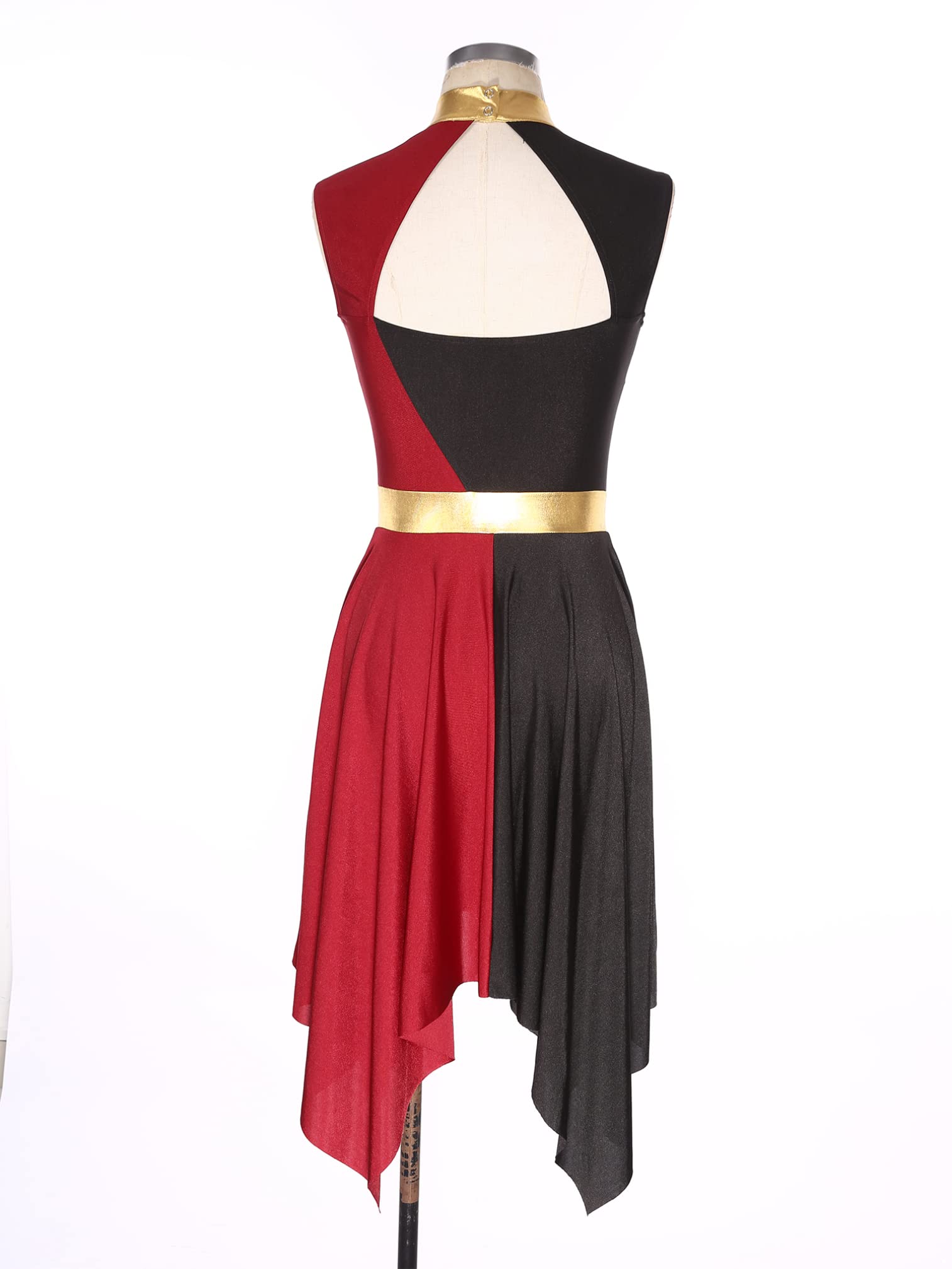 SEO-Optimized Liturgical Sleeveless Praise Dance Tunic for Women - Cut Out Lyrical Worship Overlay Dance Costume for Church Performances and Worship Events