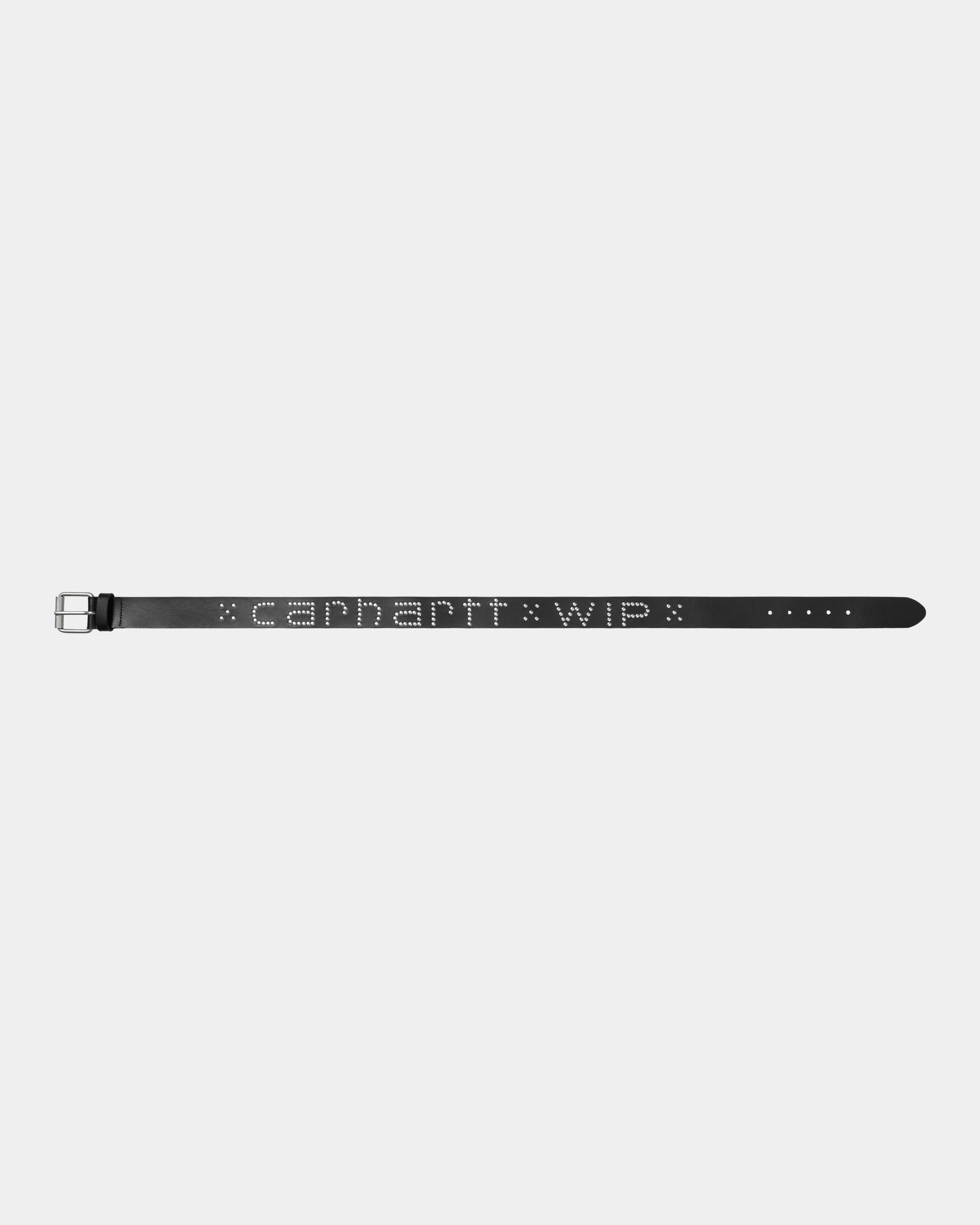 Script Studs Belt for Men & Women | Black & Silver Adjustable Waistband | Stylish Punk Rock Gothic Fashion Accessory for Jeans, Skirts & Outfits