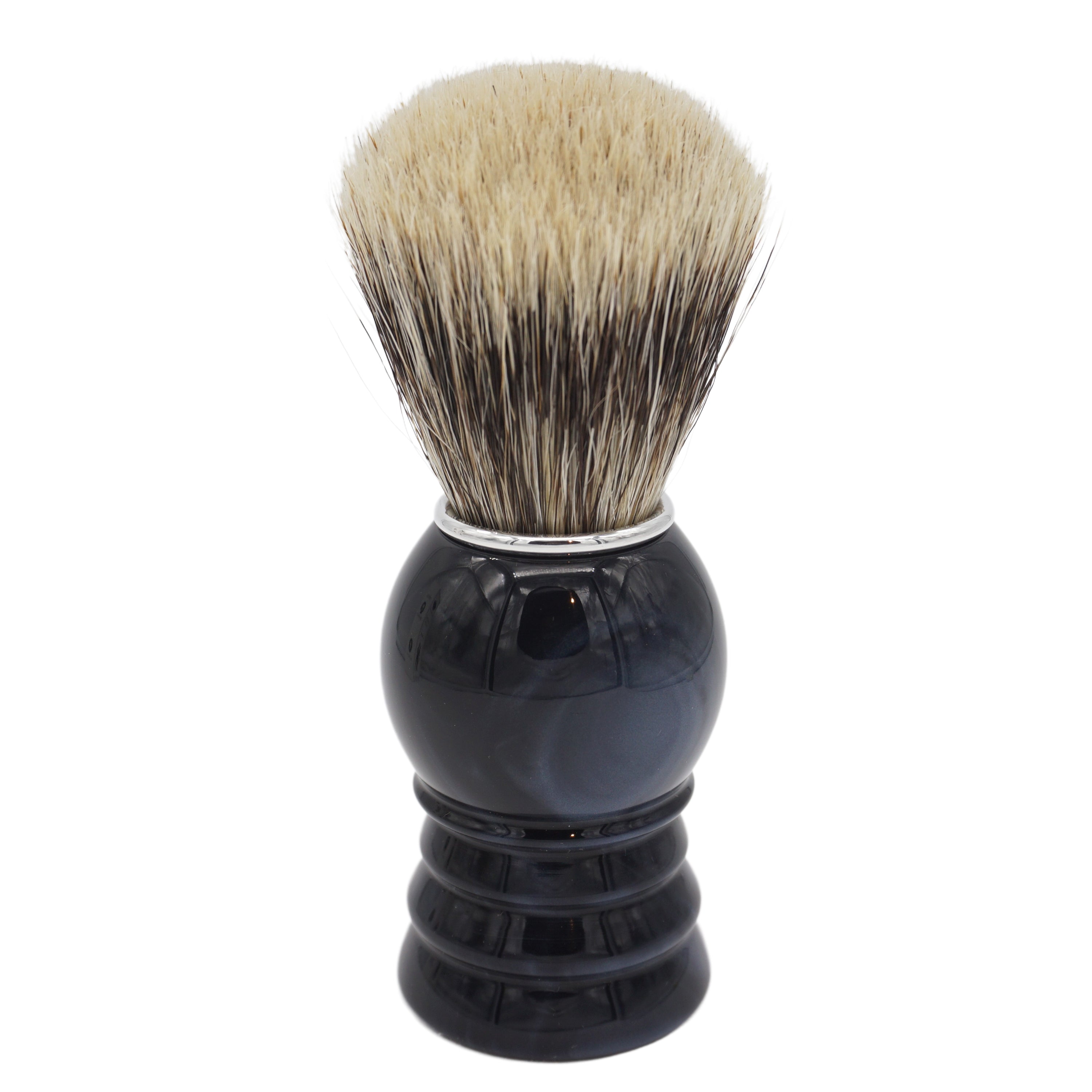 Premium 24mm Semogue Mistura Badger & Boar Hair Shaving Brush with AP Shave Co. Night Sky Handcrafted Handle - Perfect for Wet Shaving, Grooming & Luxury Skincare Routine
