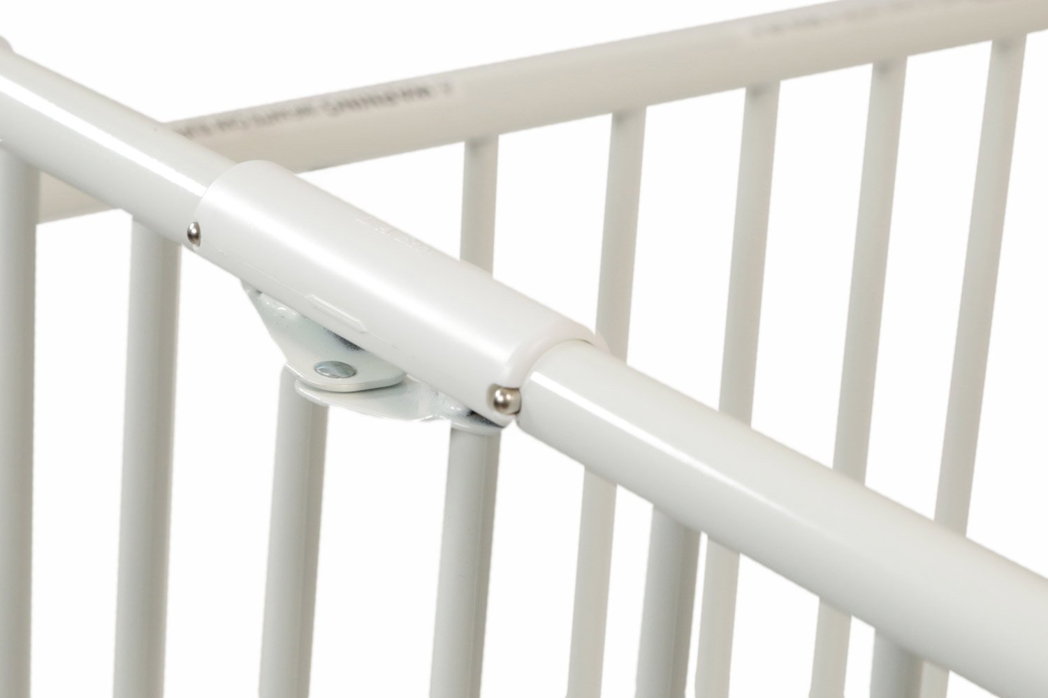 Portable Folding Metal Baby Crib - Compact Travel Crib for Infants & Toddlers, White - Perfect for Holidays, Travel, and Home Nursery Use