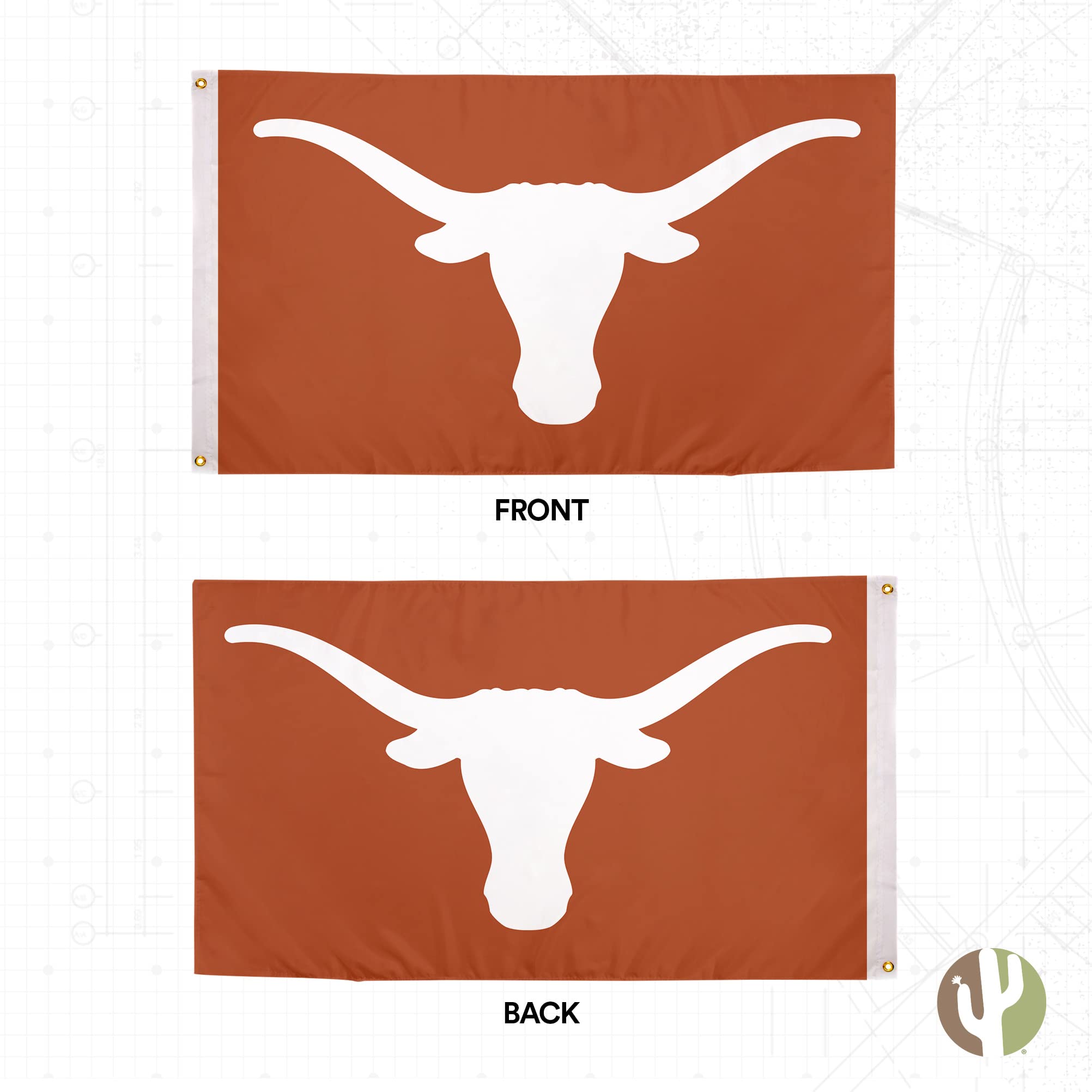 Texas Longhorns UT Austin Flag 3x5ft Double-Sided - Indoor/Outdoor Decor