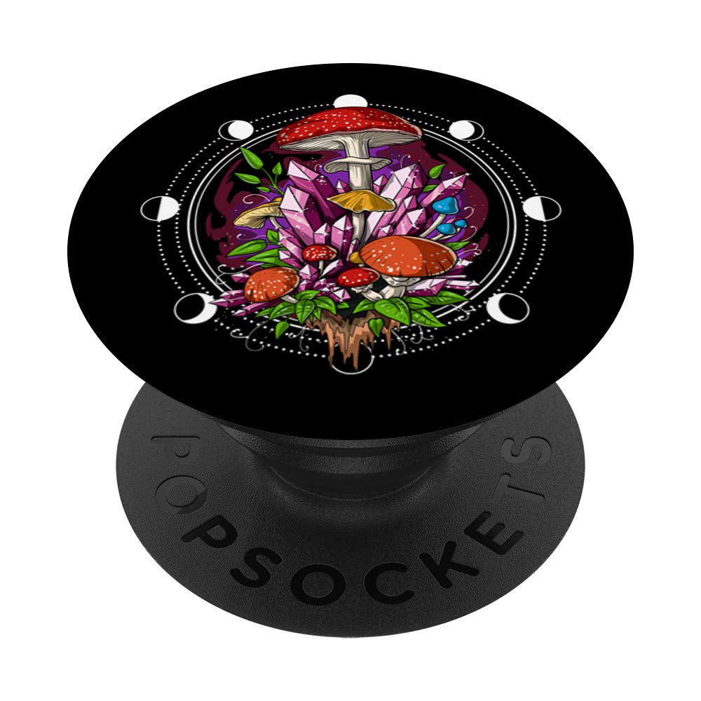 Hippie Mushroom PopSocket - Swappable PopGrip for Nature Lovers