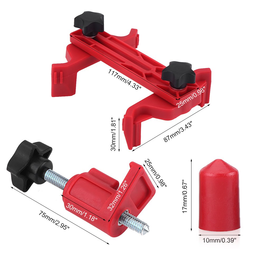 9Pcs Dual Cam Clamp Engine Timing Locking Tool Kit - Professional Camshaft & Sprocket Gear Locking Set for Automotive Repair - Compatible with Gasoline Engines & Generators - Perfect for DIY Mechanics & Professional Technicians
