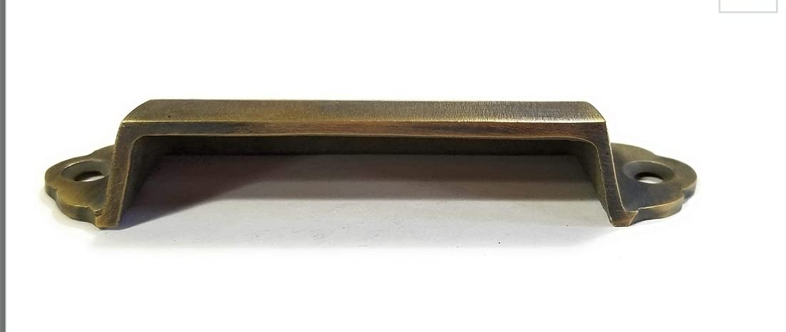 Vintage Brass File Cabinet Handles 3-1/8