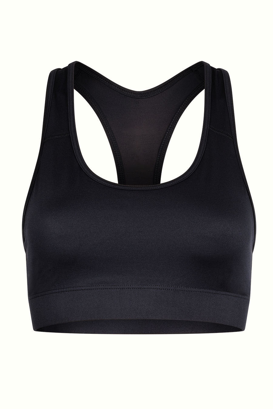 Black Training Move Crop Top - Women's Workout Shirt for Yoga, Running & Gym