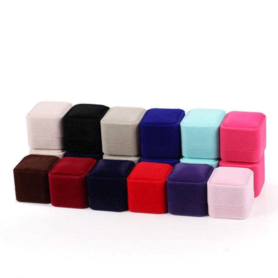 Soft Flannel Jewelry Box with Velvet Lining - Elegant Storage for Rings, Necklaces & Earrings - Perfect for Travel, Gifts & Home Organization