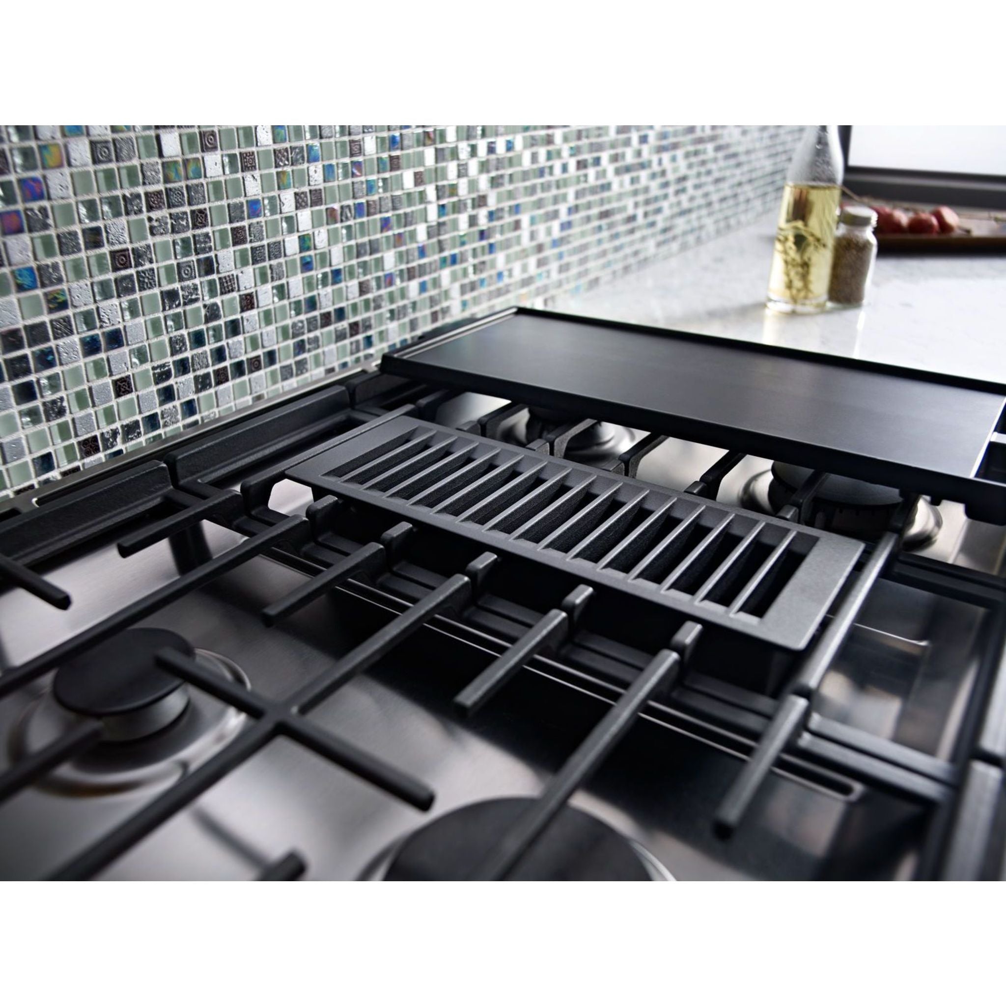KitchenAid KSDG950ESS 30-Inch Slide-In Dual Fuel Range - Stainless Steel Gas Stove & Electric Oven for Professional Cooking & Baking at Home