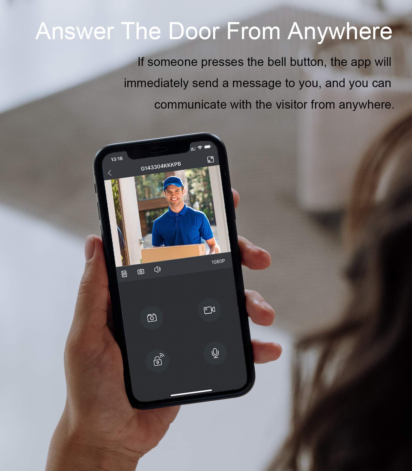 **9-Inch WiFi Video Doorbell Camera with Monitor - Wired Smart Intercom System for Home Security | Motion Detection, 2-Way Audio, Tuya Smart Compatible | Perfect for Apartments, Houses & Gated Communities**