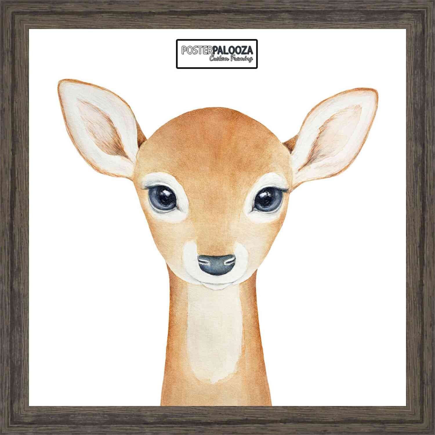 50x50cm Dark Wood Rustic Picture Frame - Solid Wooden Photo Frame with UV Acrylic, Foam Board Backing & Hanging Hardware - Perfect for Wall Decor, Gallery Displays & Home Office Art