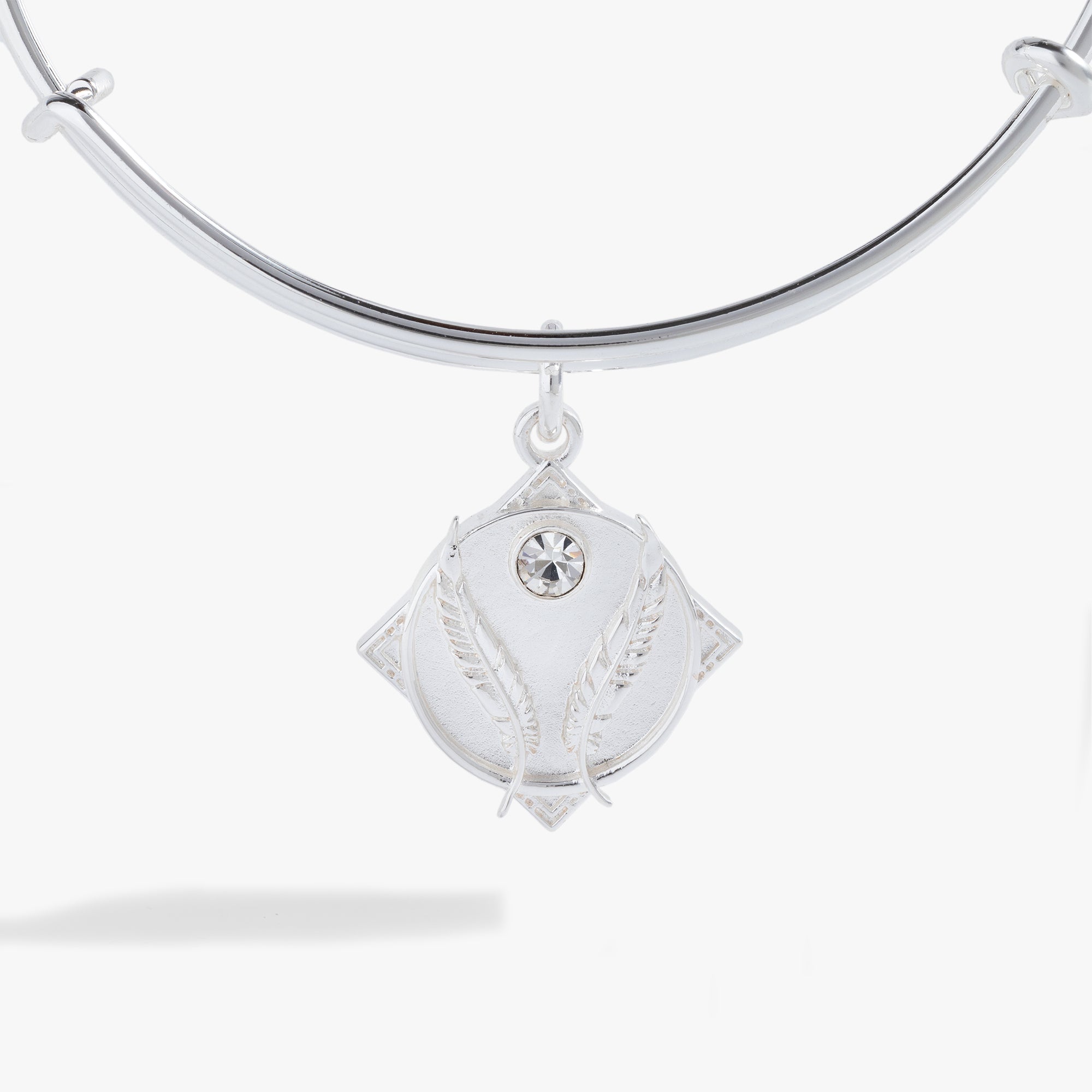 Godspeed Feather 'My Path Is Blessed' Bangle - Elegant Inspirational Jewelry for Women, Perfect for Gifts, Daily Wear & Special Occasions