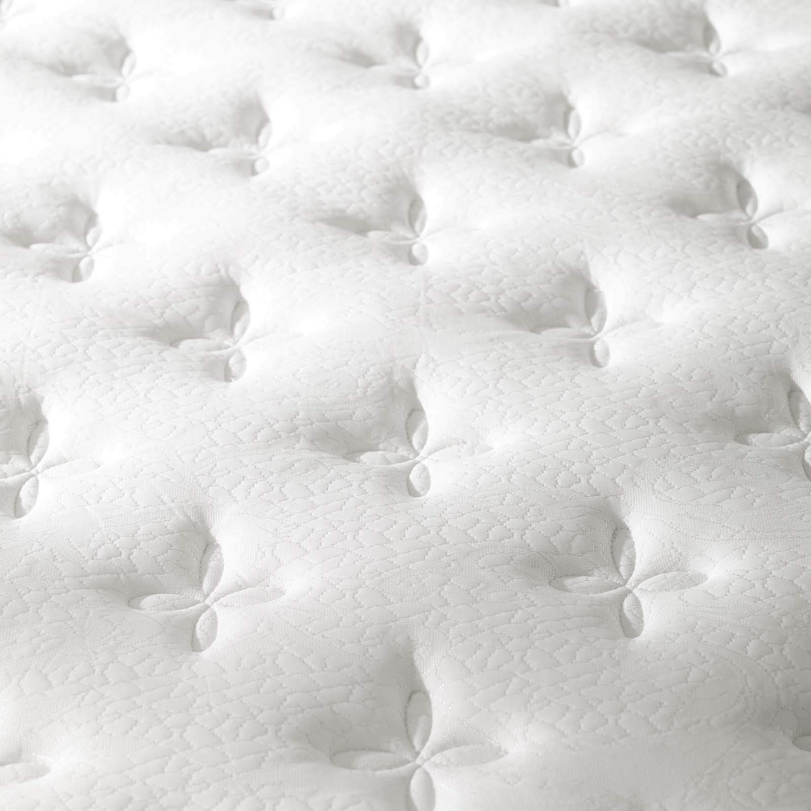Modern Urban Designer Twin Size Mattress - White Fabric Bed for Contemporary Bedrooms, Perfect for Small Spaces and Guest Rooms