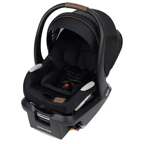 Mico Luxe Infant Car Seat - Designer Black for Newborns | Safe & Comfortable Baby Car Seat | Perfect for Travel, Shopping & Daily Use