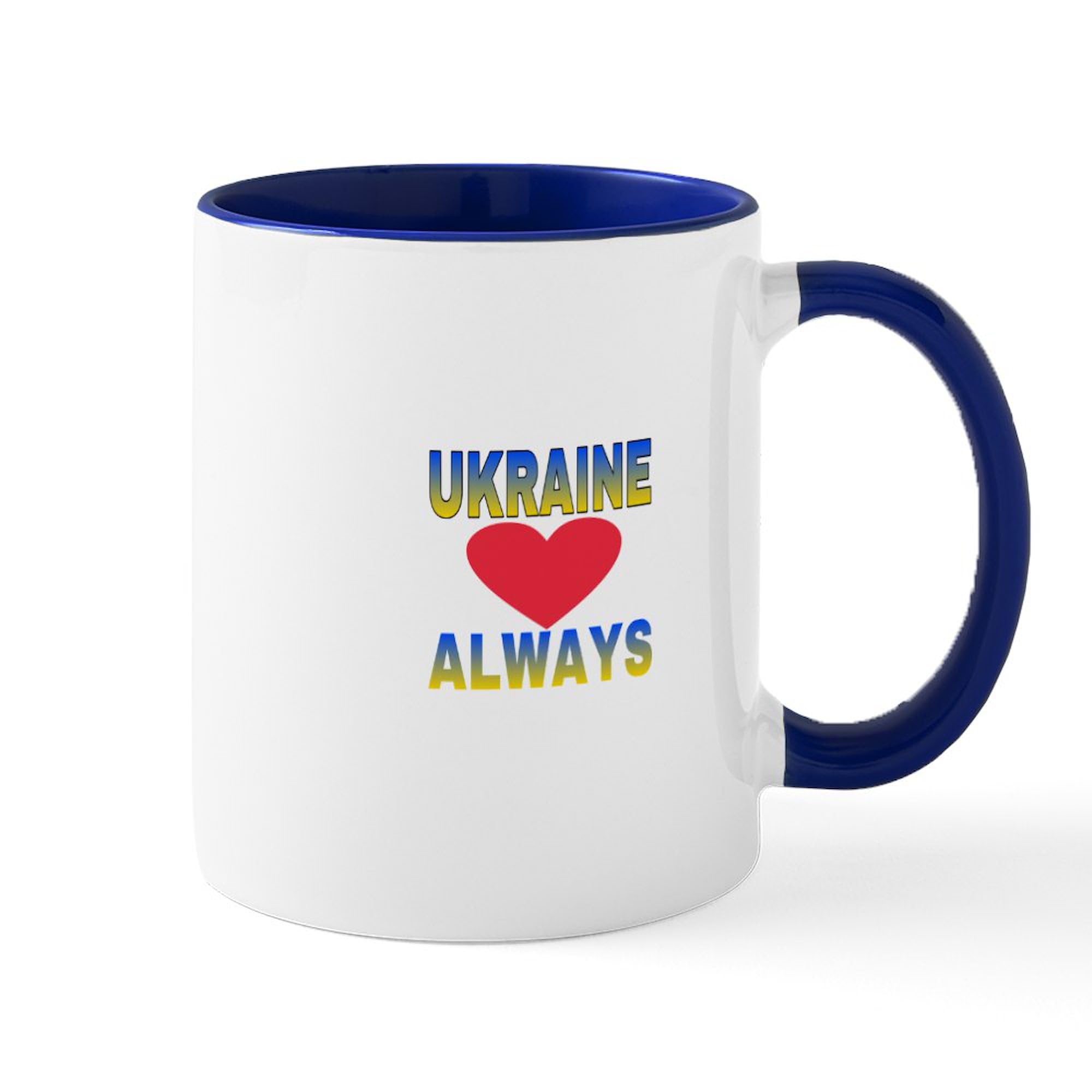 Ukraine Always 11 oz (325 ml) Ceramic Coffee Mug - Perfect for Tea, Hot Chocolate & Office Use - Patriotic Gift for Ukrainian Supporters