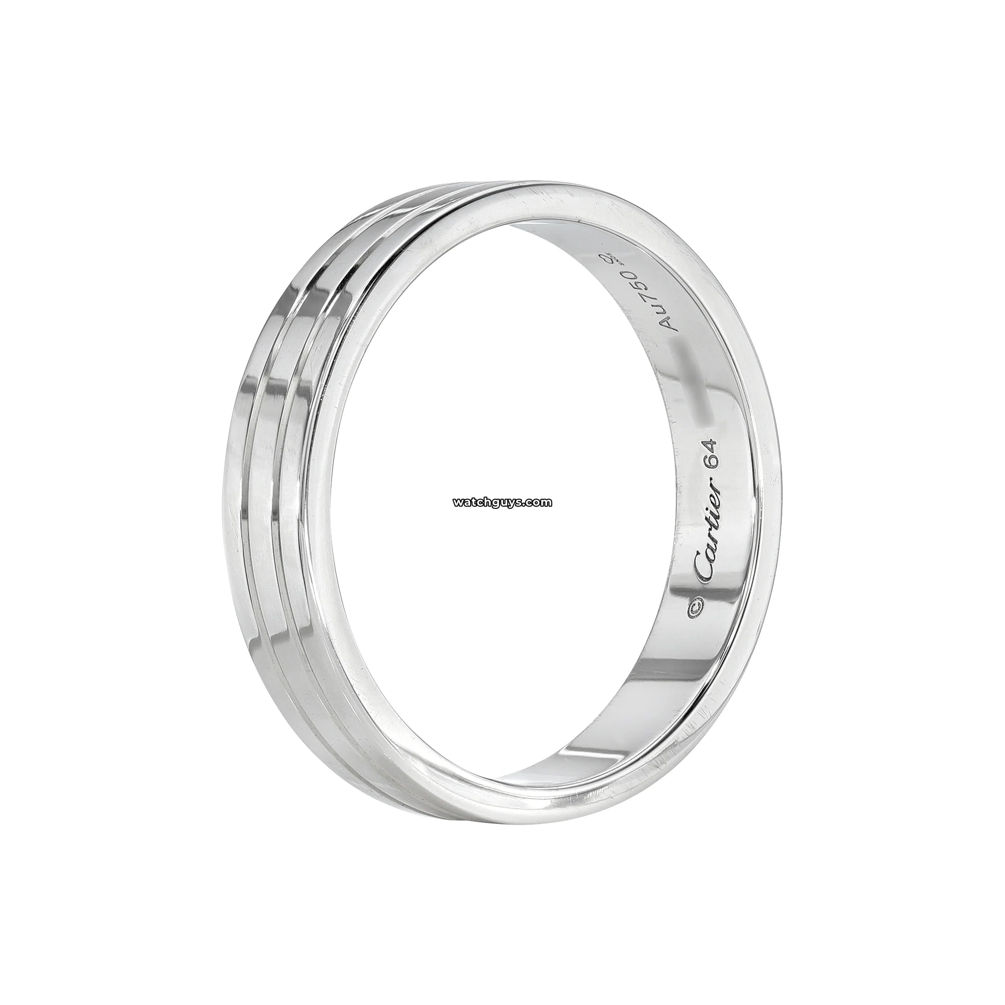 Cartier Verdome Louis Wedding Band Ring - 18K White Gold for Men & Women - Perfect for Engagement, Wedding & Anniversary Gifts