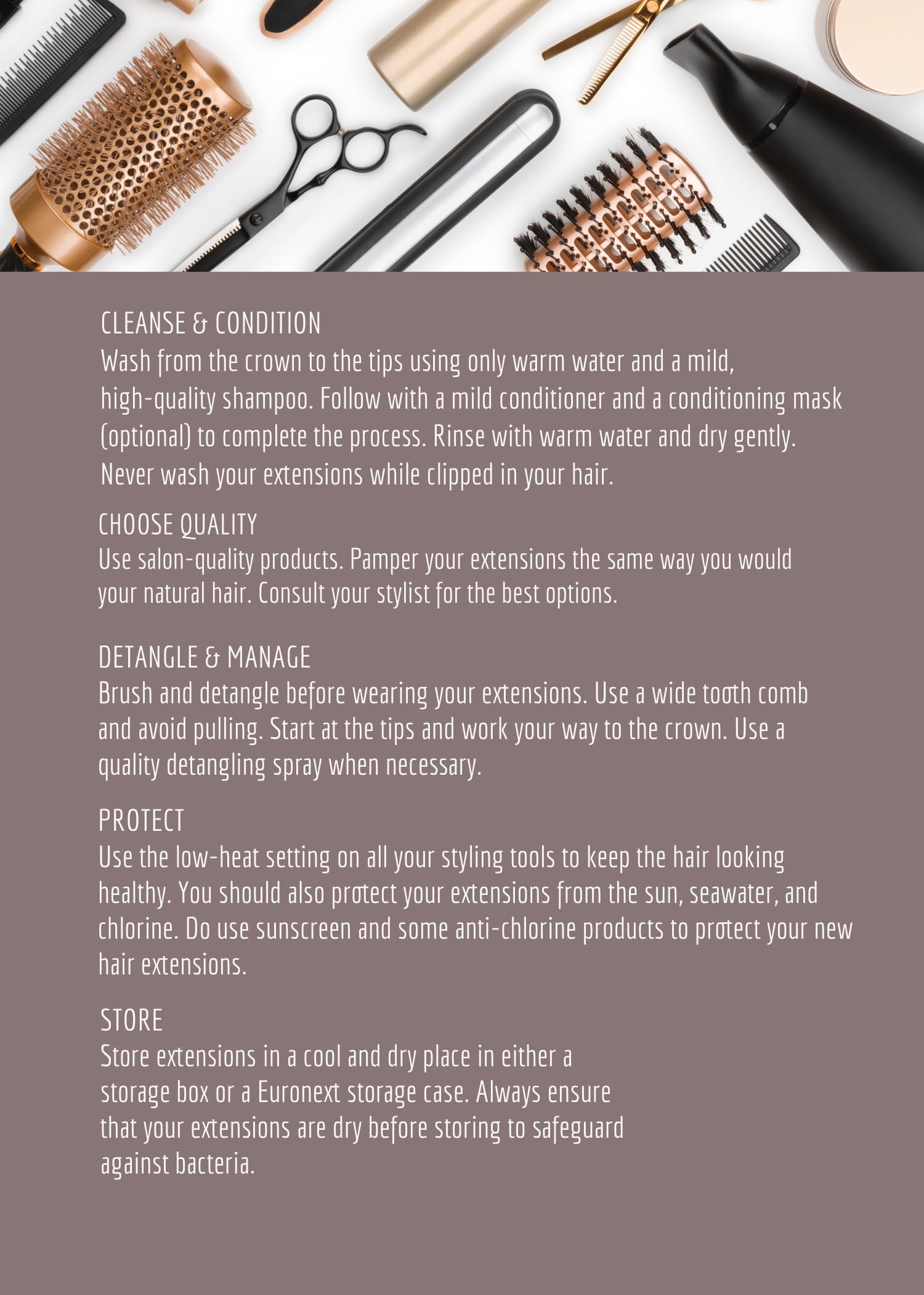 EURONEXT Clip-in Hair Extensions 18