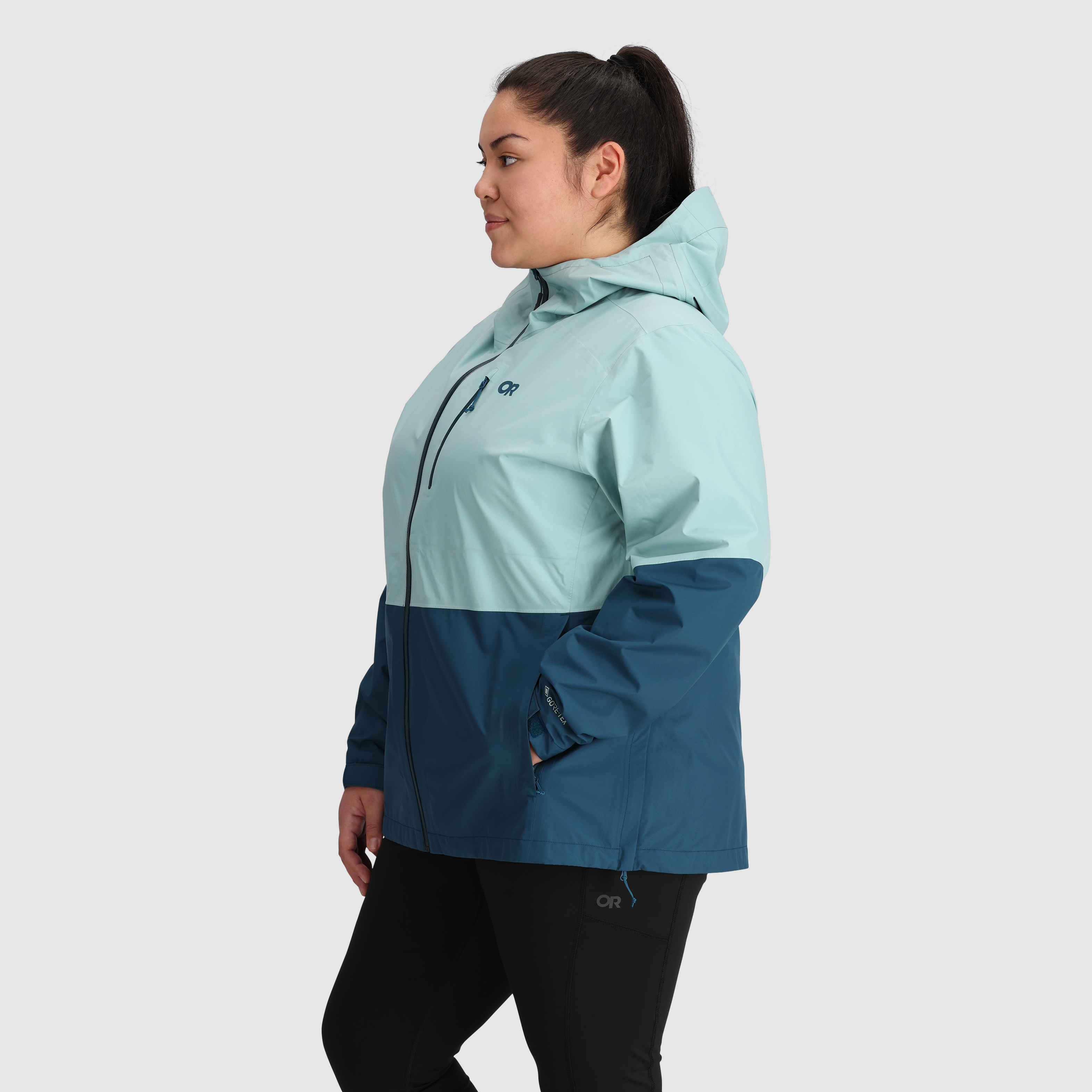 Women's Plus Size Aspire II GORE-TEX Waterproof Rain Jacket - Lightweight Windproof Outdoor Coat for Hiking, Camping & Travel