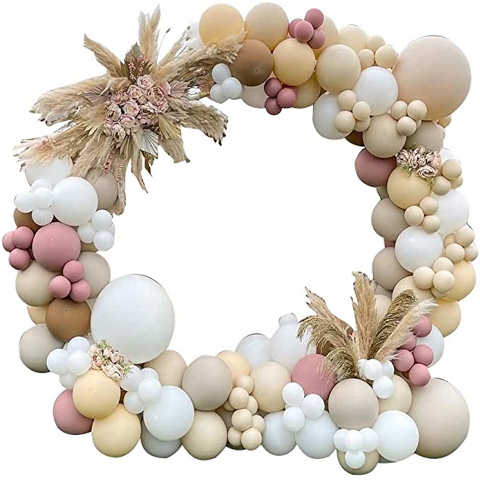 RIABXZ 170PCS 5M Balloon Garland Kit - Apricot Wreath Balloons Arch for Wedding, Birthday, Anniversary & Graduation Party Decorations | DIY Balloon Backdrop, Photo Booth & Home Celebration Decor