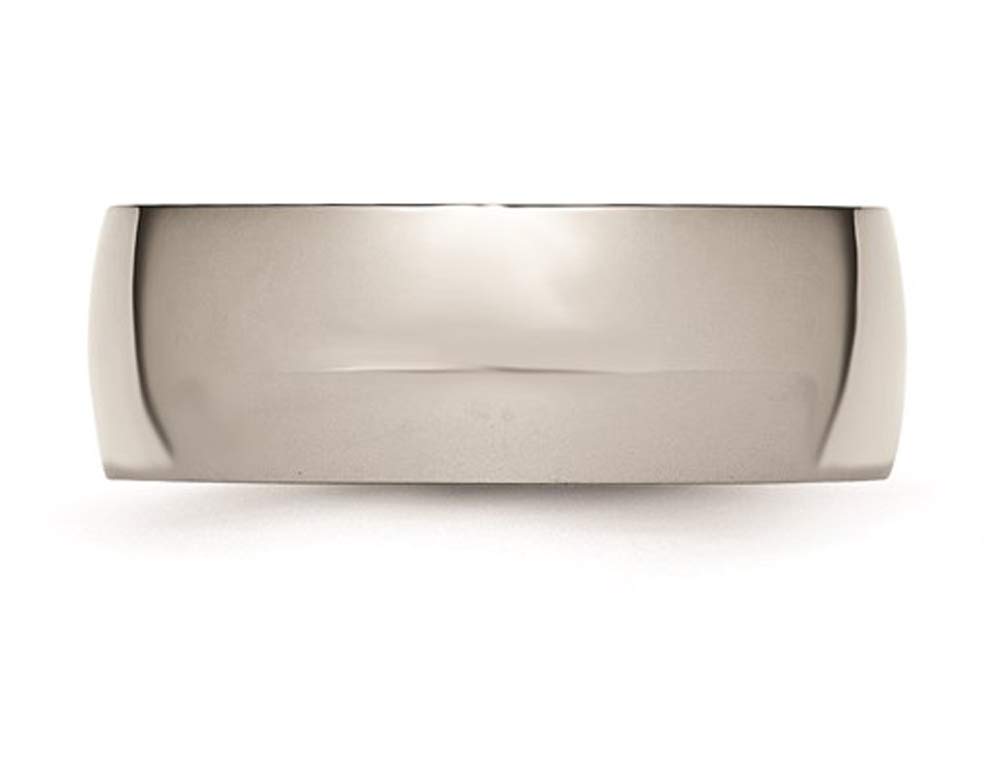 8mm Comfort Fit Titanium Wedding Band Ring for Men - Durable & Lightweight Titanium Ring for Everyday Wear, Anniversary Gift, or Special Occasions