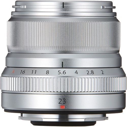 Fuji XF 23mm F2 R WR Silver Lens - Fast Aperture Prime Lens for Fujifilm X-Mount Cameras - Perfect for Street Photography, Travel & Everyday Shooting