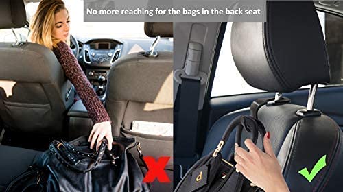 Baby Shower Gift Bundle - Backseat Car Mirror, Seat Protector & Organizer Hooks | Safe Rear View Monitor for Infants | Prevent Car Seat Indentations | Perfect for New Parents & Traveling with Baby | Ideal for Road Trips, Daily Commutes & Family Outings