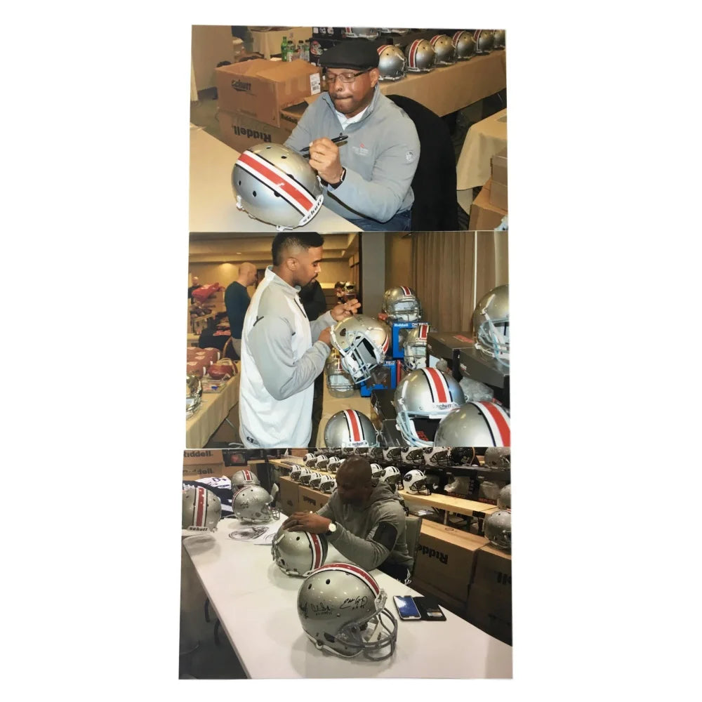 Authentic Griffin George Smith Signed Ohio State Buckeyes Football Helmet with Radtke COA - Collectible Sports Memorabilia for Fans & Decor