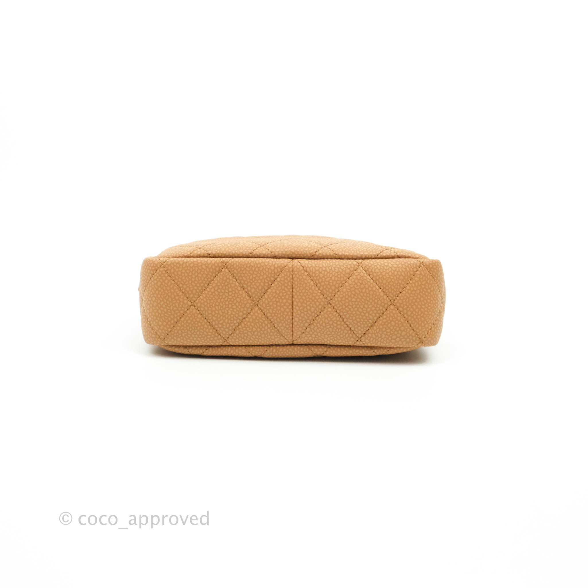 Chanel Classic Camera Bag in Caramel Dark Beige Caviar Leather with Gold Hardware - Perfect for Everyday Use, Travel & Special Occasions