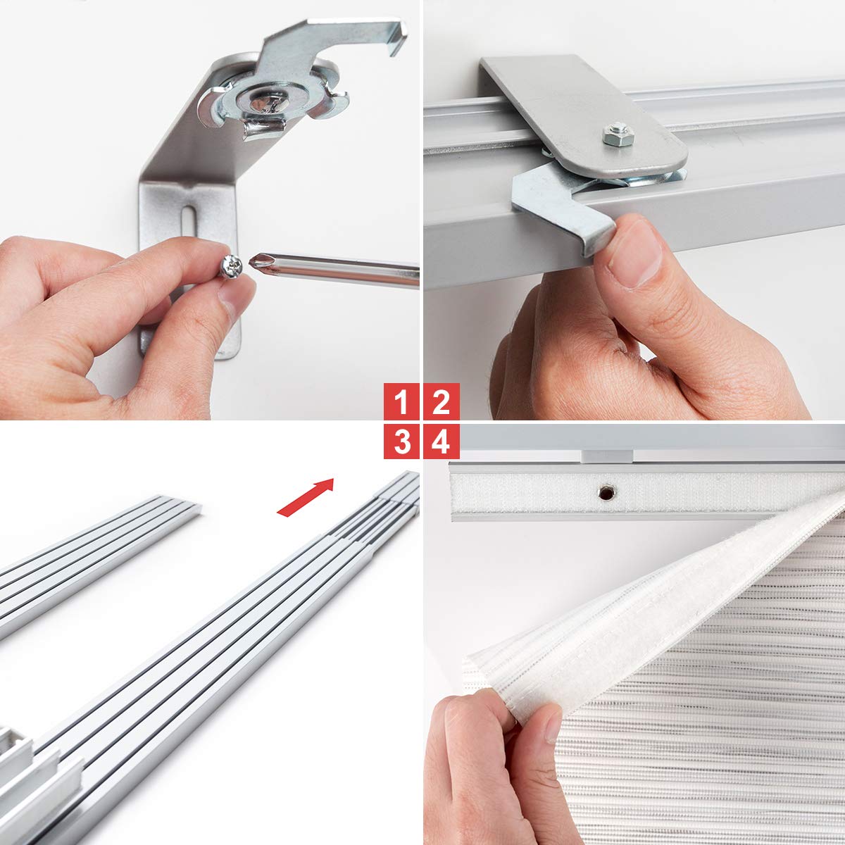 GoDear Adjustable Sliding Vertical Blinds for Glass Doors 45.8