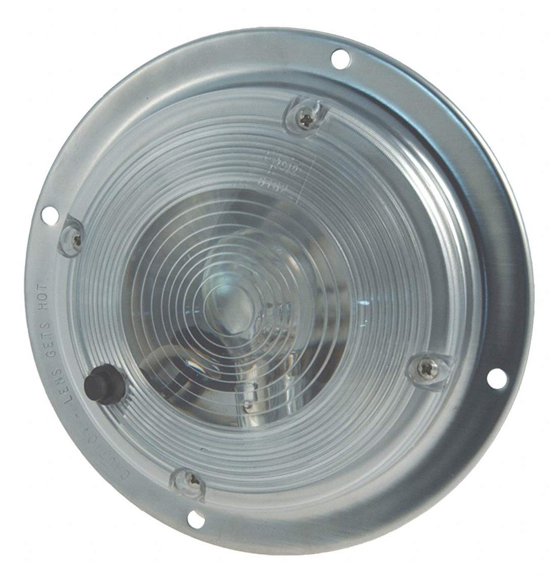 GROTE Round Clear Dome Lights - Pack of 5 | Interior Car Lighting for Trucks, SUVs & Vans | Waterproof & Durable for Off-Road & Night Driving