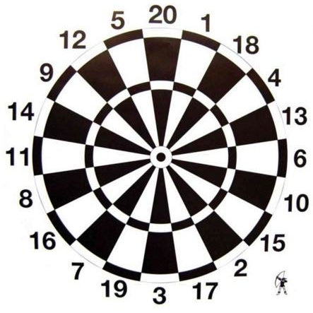 Premium Longshot Dart Board Target Face - High-Quality Bristle Dartboard for Professional & Home Use - Perfect for Game Rooms, Bars, and Family Fun Nights