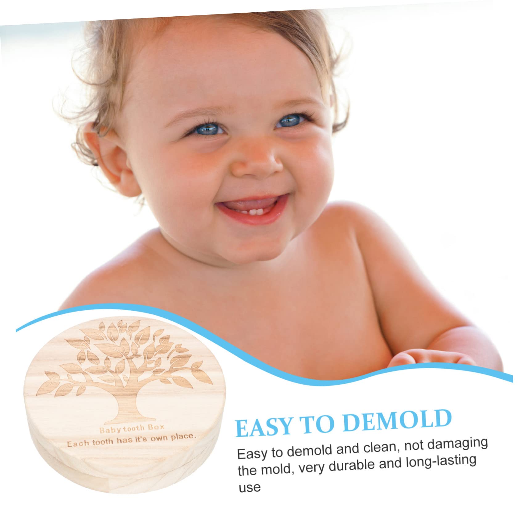 CIMAXIC Baby's First Tooth Keepsake Box - Memory Storage for Lost Teeth, Oral Care Holder - Perfect for Newborns, Toddlers & Keepsake Collectors (Great Baby Shower Gift & Milestone Organizer)