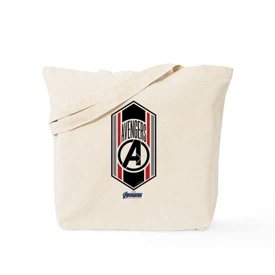 Avengers Logo Tote Bag - Natural Canvas Reusable Shopping Bag for Groceries, Beach & Daily Use | Marvel Superhero Gift for Fans