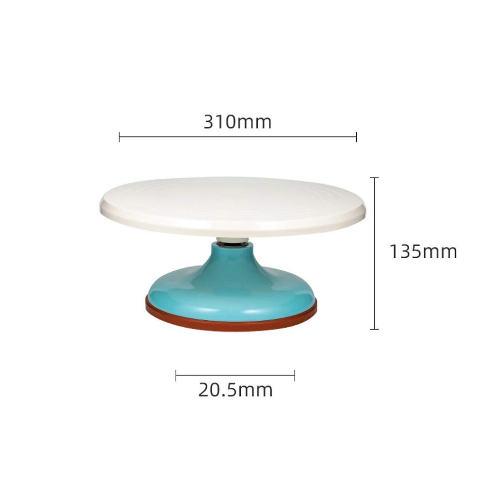 ABS Plastic Cake Turntable - Smooth Rotating Cake Decorating Stand for Baking, Icing & Dessert Display (White) - Perfect for Home Bakers, Wedding Cakes & Professional Pastry Chefs