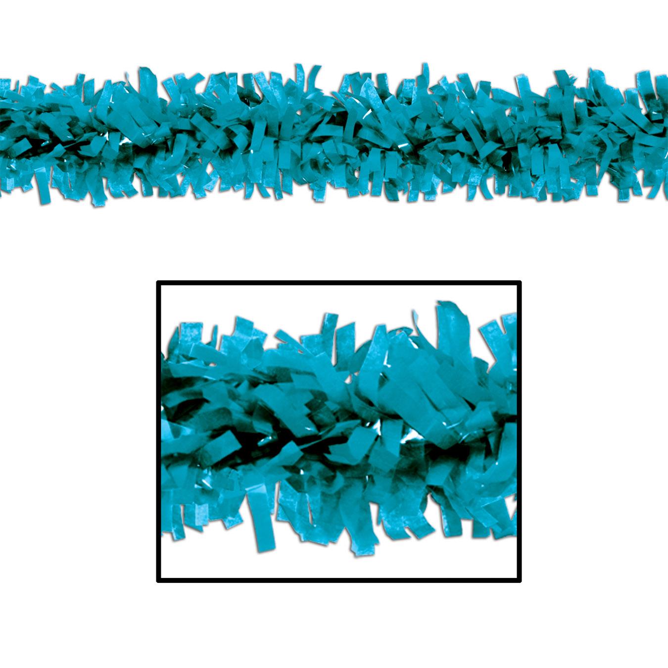 12-Piece Beistle Party Tissue Festooning Decorations - Turquoise - Perfect for Birthday Parties, Baby Showers & Holiday Celebrations