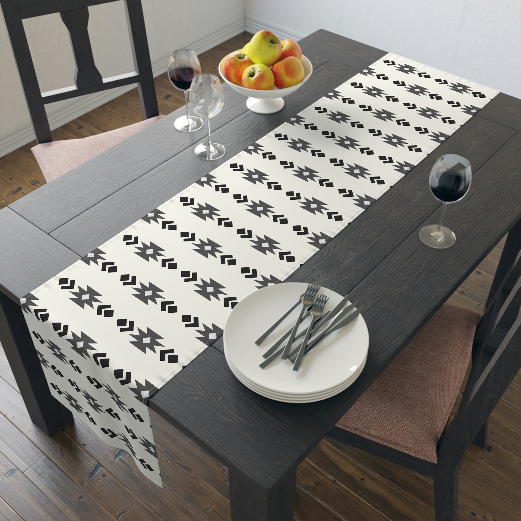 Southwestern Table Runner - Cotton or Polyester Decorative Table Cover in 2 Sizes - Perfect for Dining Room, Kitchen, and Holiday Decor