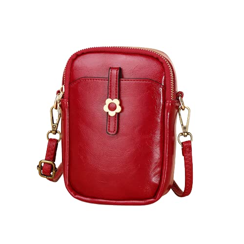 Stylish Women's Messenger Shoulder Bag - Mini Bucket Crossbody Phone Purse with Wallet (Color C) - Perfect for Work, Travel & Everyday Use