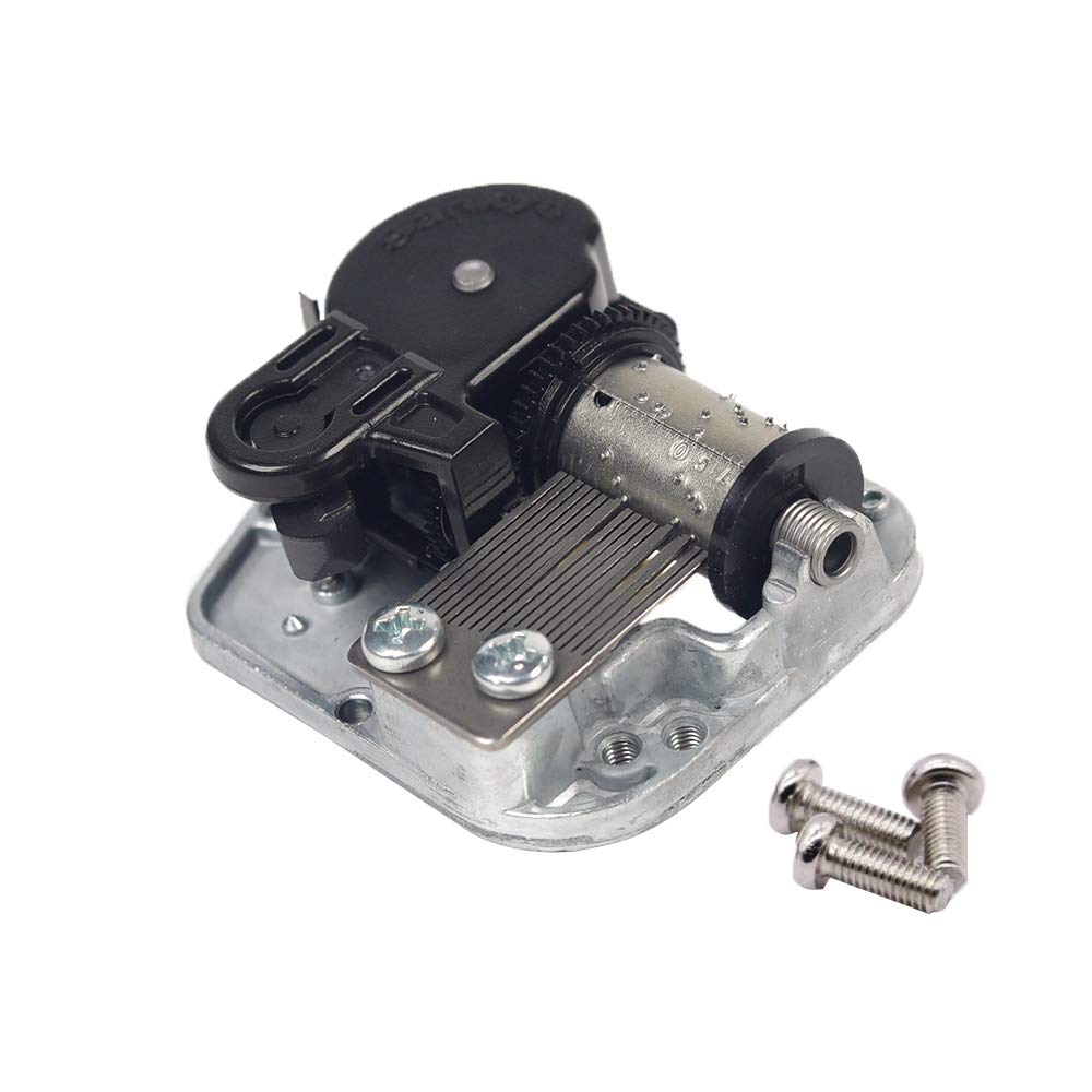 Remember Me (from Coco) Sankyo 18-Note Music Box Movement Mechanism - DIY Silver Musical Clockwork Replacement for Mini Music Box | Perfect for Craft Projects, Gift Making & Home Decor