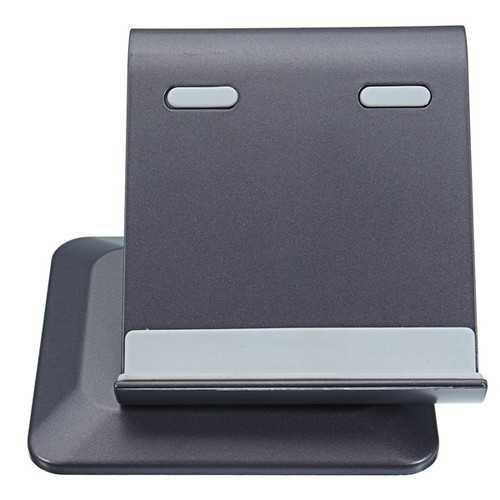 360° Adjustable Aluminum Tablet Stand Holder for iPad, iPhone, Samsung - Rotating Lazy Bracket for Desk, Bed, Kitchen & Office Use