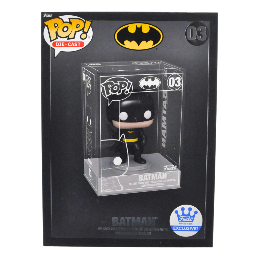 Funko Pop! Batman Die Cast Figure 03 - Funko Shop Exclusive Collectible for Superhero Fans & Display Decor