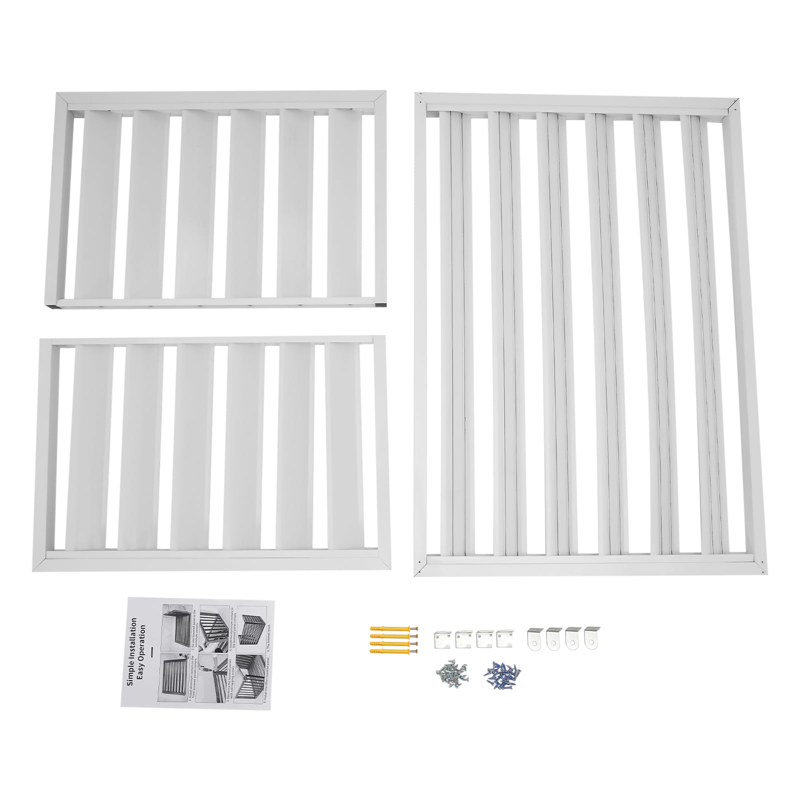 Air Conditioner Fence Screen - Durable Outdoor AC Protective Cover for Outside Unit, Heavy Duty Aluminum Alloy AC Cover | Weatherproof Protection for Home & Commercial Use