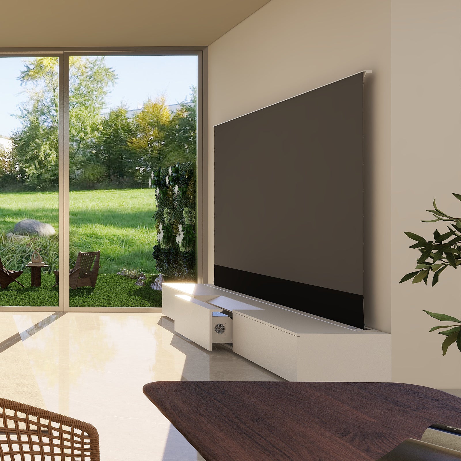 VIVIDSTORM 4K Laser Projector Bundle with 120